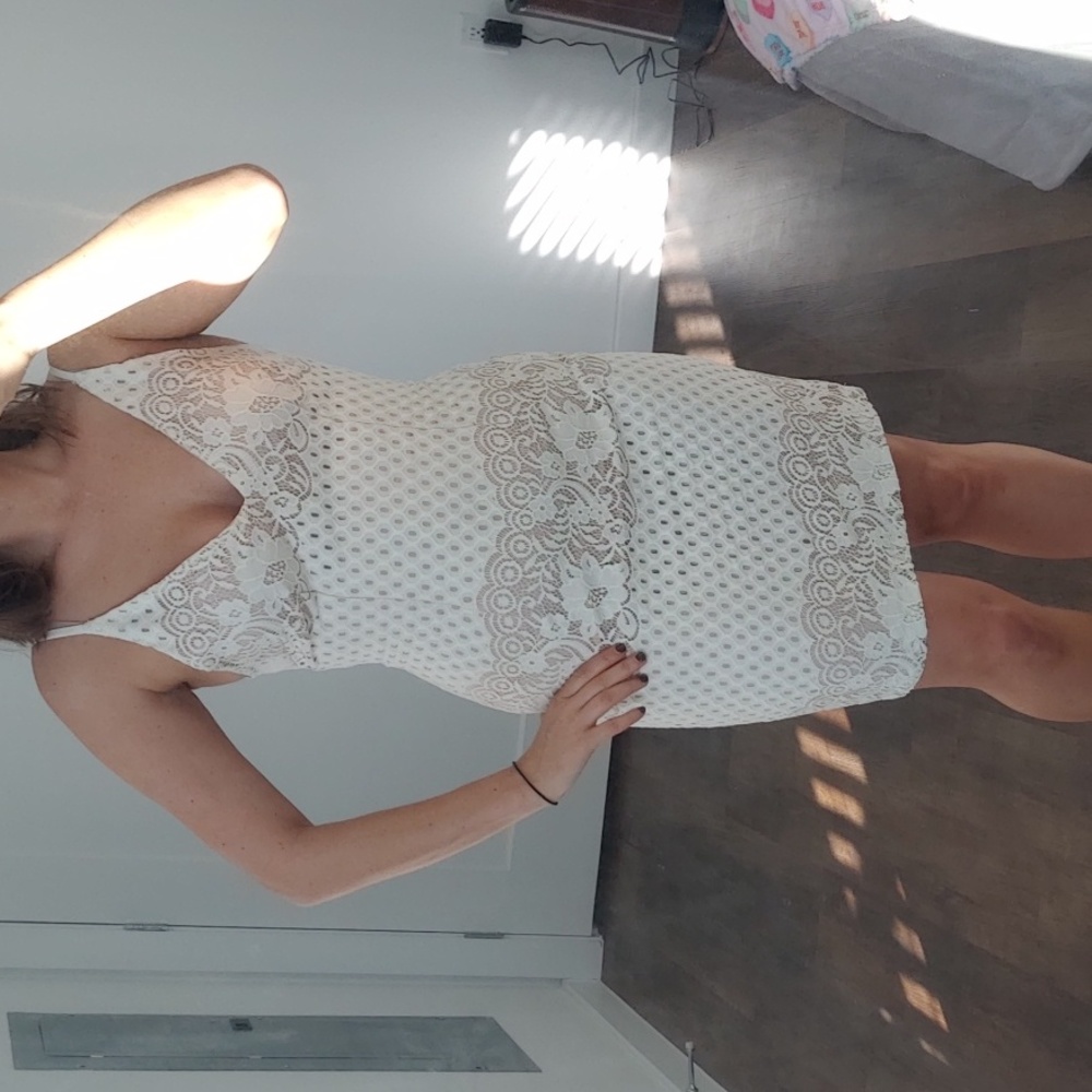 Lace mini dress